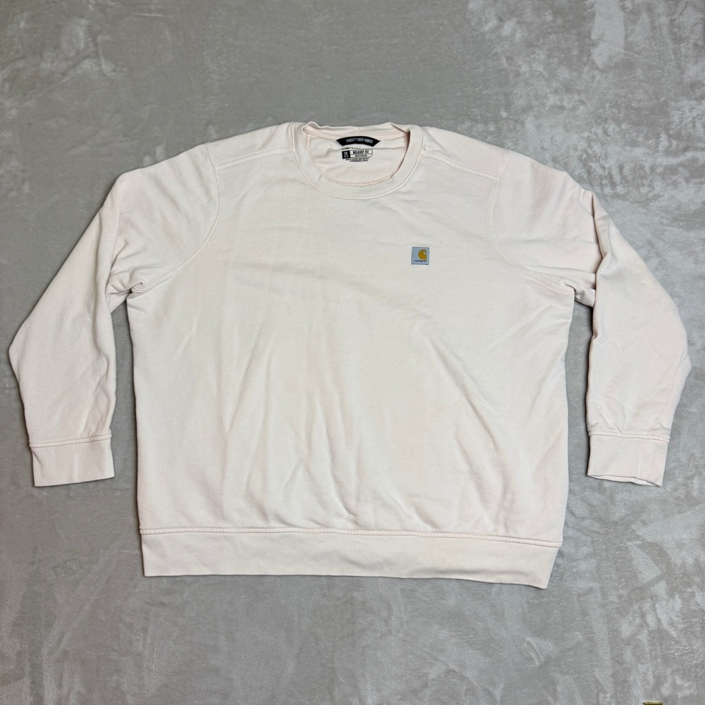 Carhartt Tencel Fiber Series Sweatshirt Womens 2X Light Peach Relaxed TS6179-W